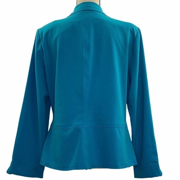 KEMP Collection Blue Open Front Blazer Jacket 12 - Picture 6 of 11